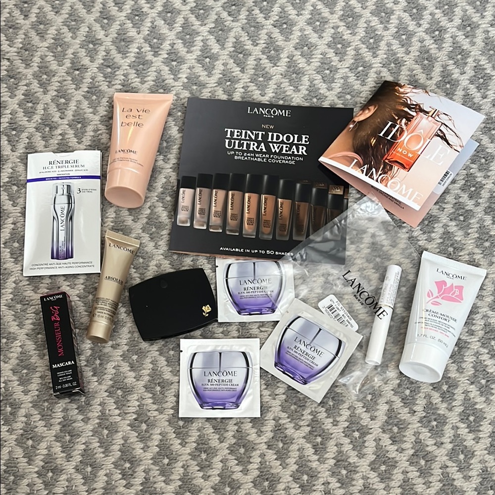 Lancôme Mascara Absolue Serum Perfume Lotion Blush Beauty Bundle